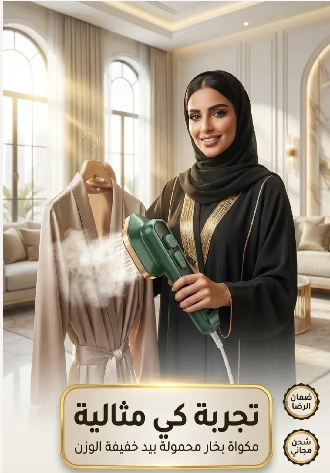 مكواة البخار المحمولة للسفر والاستخدام المنزلي