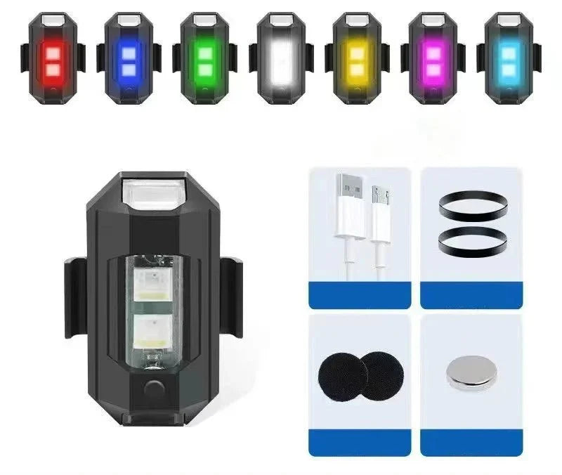 LED للتحذير من التصادم للسيارات والدراجات uae - Makfool