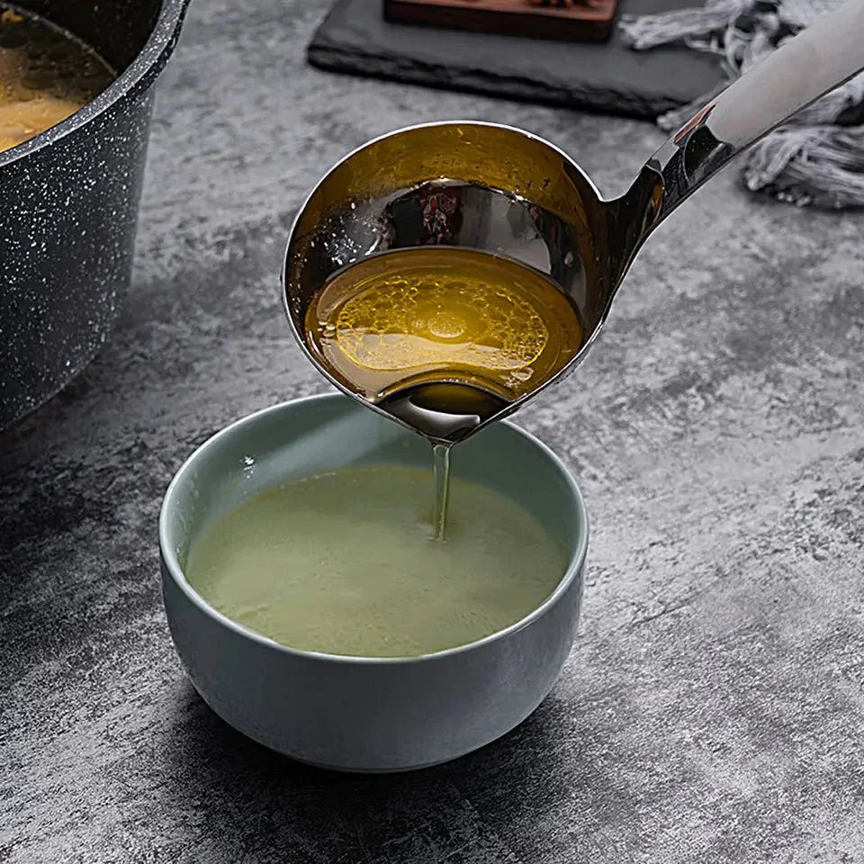 لطعام اكثر صحة - ملعقة فصل الزيت عن الماء والمرقة عدد ٢ - Makfool