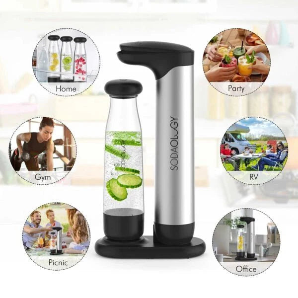 مكينة صنع المياه الغازية والصودا Sodaology Sparkling Water Soda Maker - Makfool